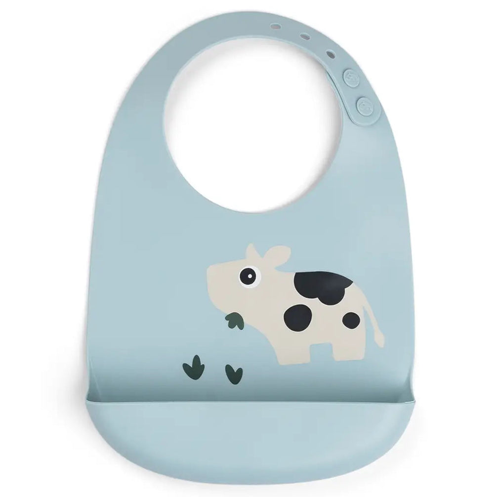 Babero de silicona DONEBYDEER · dotti blue