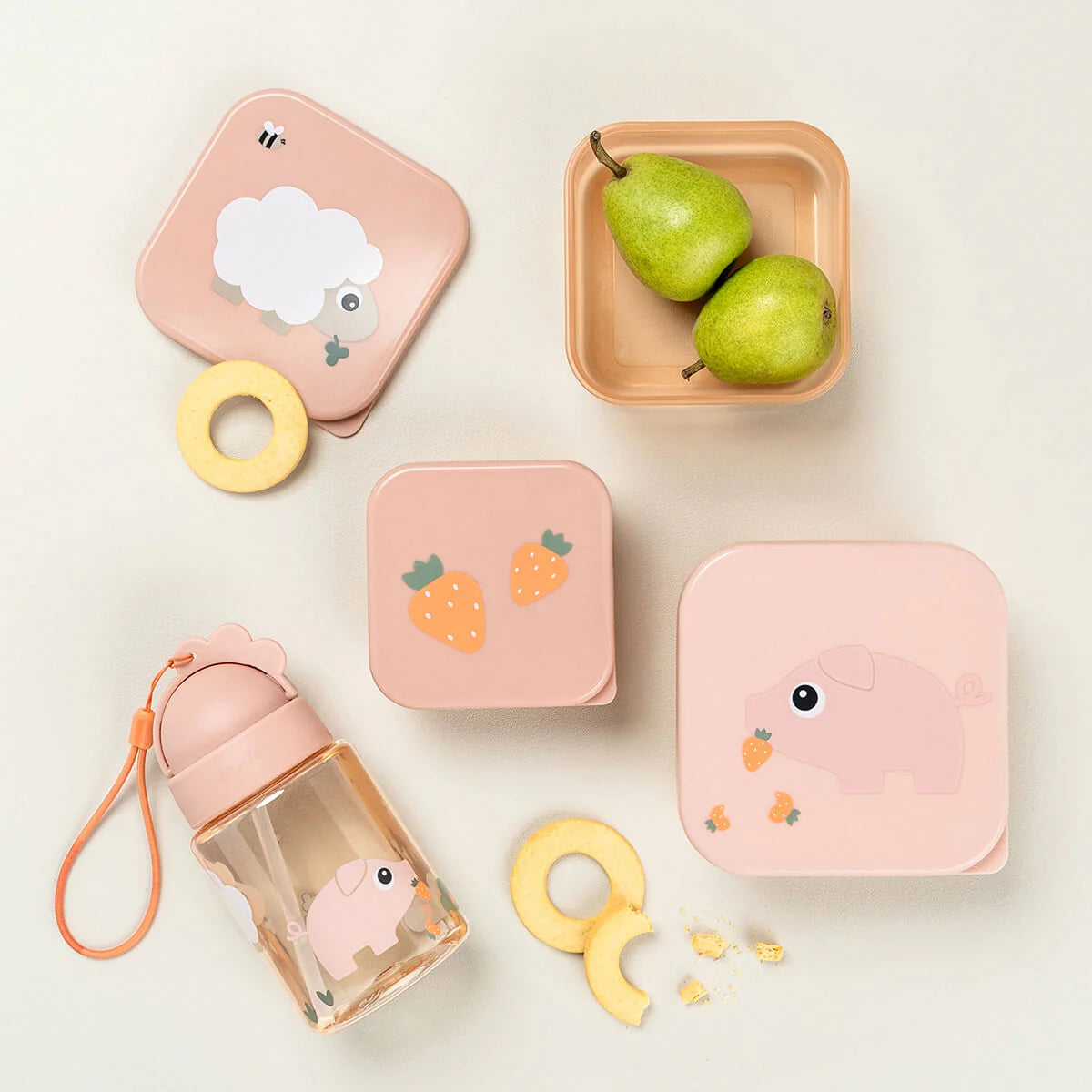 3 Cajas Almuerzo DONEBYDEER tiny farm · powder