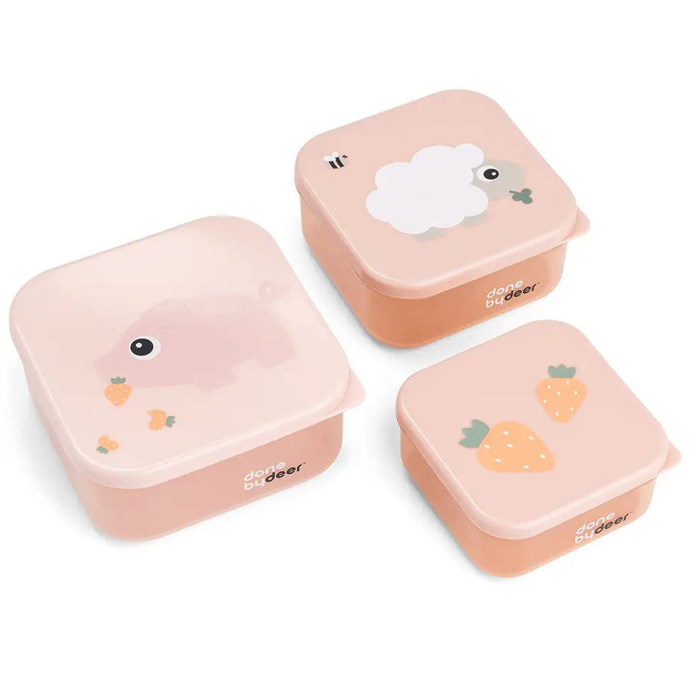 3 Cajas Almuerzo DONEBYDEER tiny farm · powder