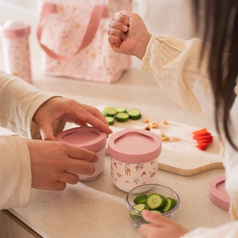 3 cajas de snacks apilables MEPAL · fairy garden