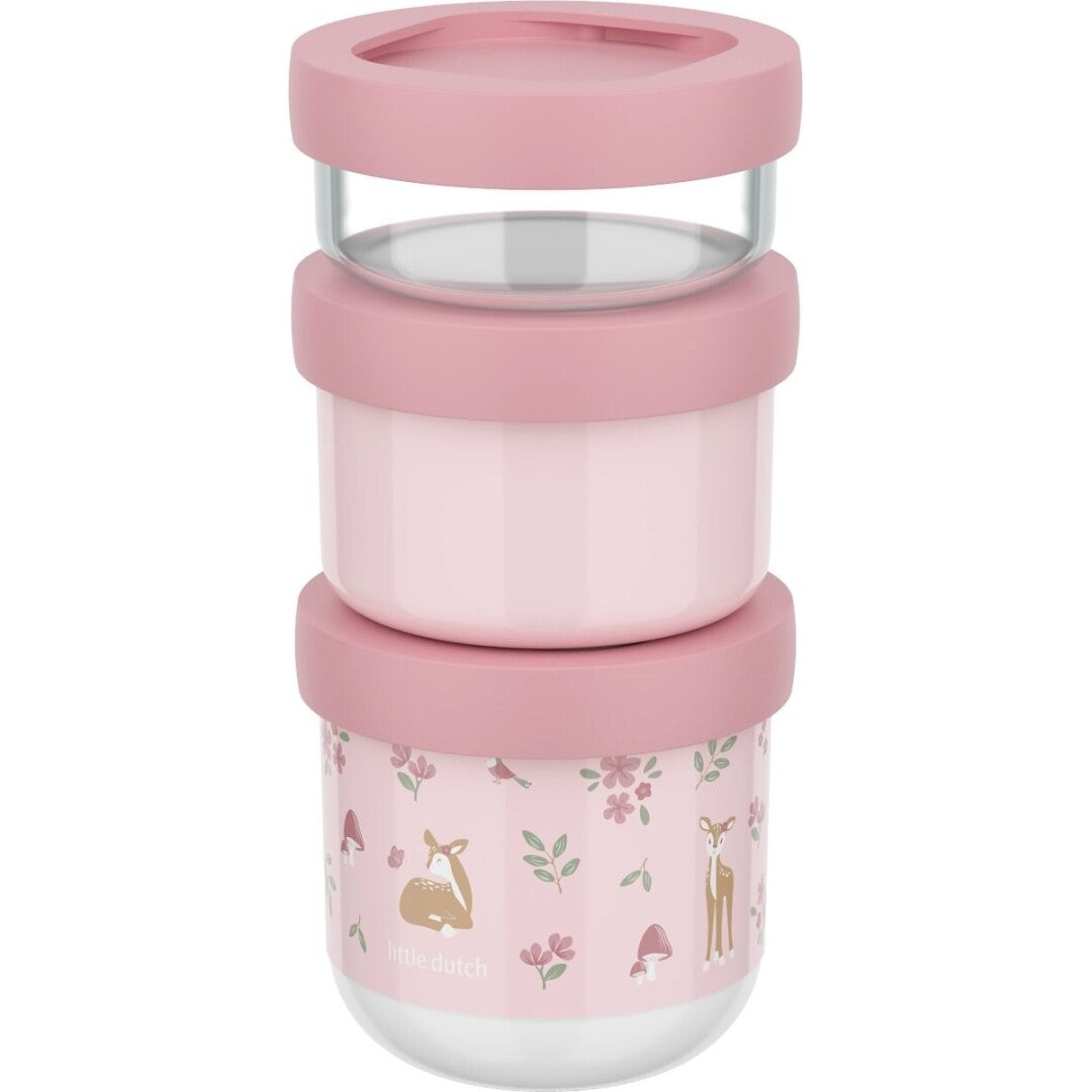 3 cajas de snacks apilables MEPAL · fairy garden