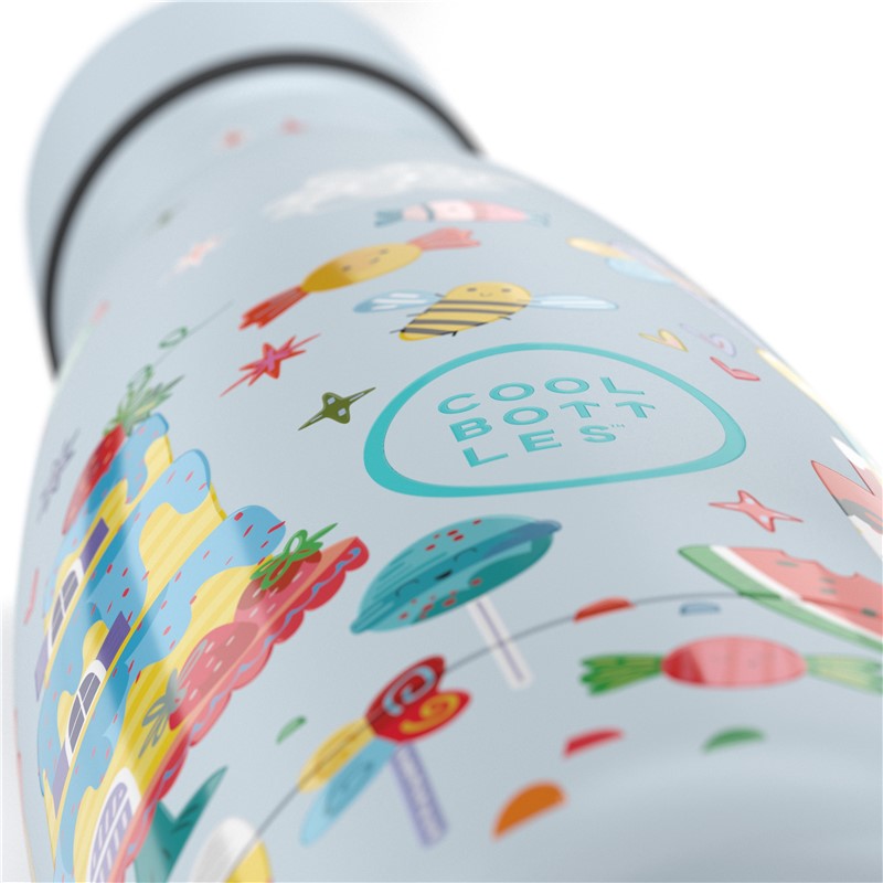 Botella de acero con pajita 350 ml. · candy land