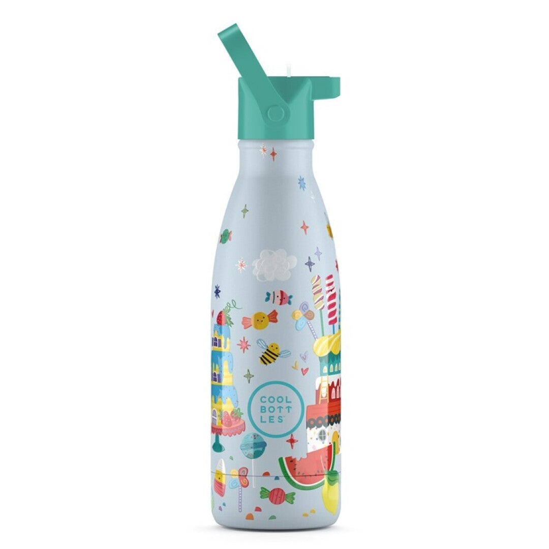 Botella de acero con pajita 350 ml. · candy land