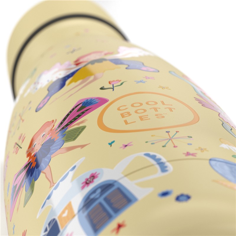 Botella de acero con pajita 350 ml. · magical fairies