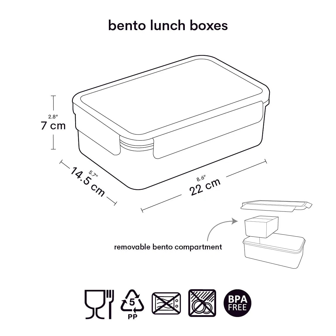 Fiambrera BENTO ALLC · vehículos
