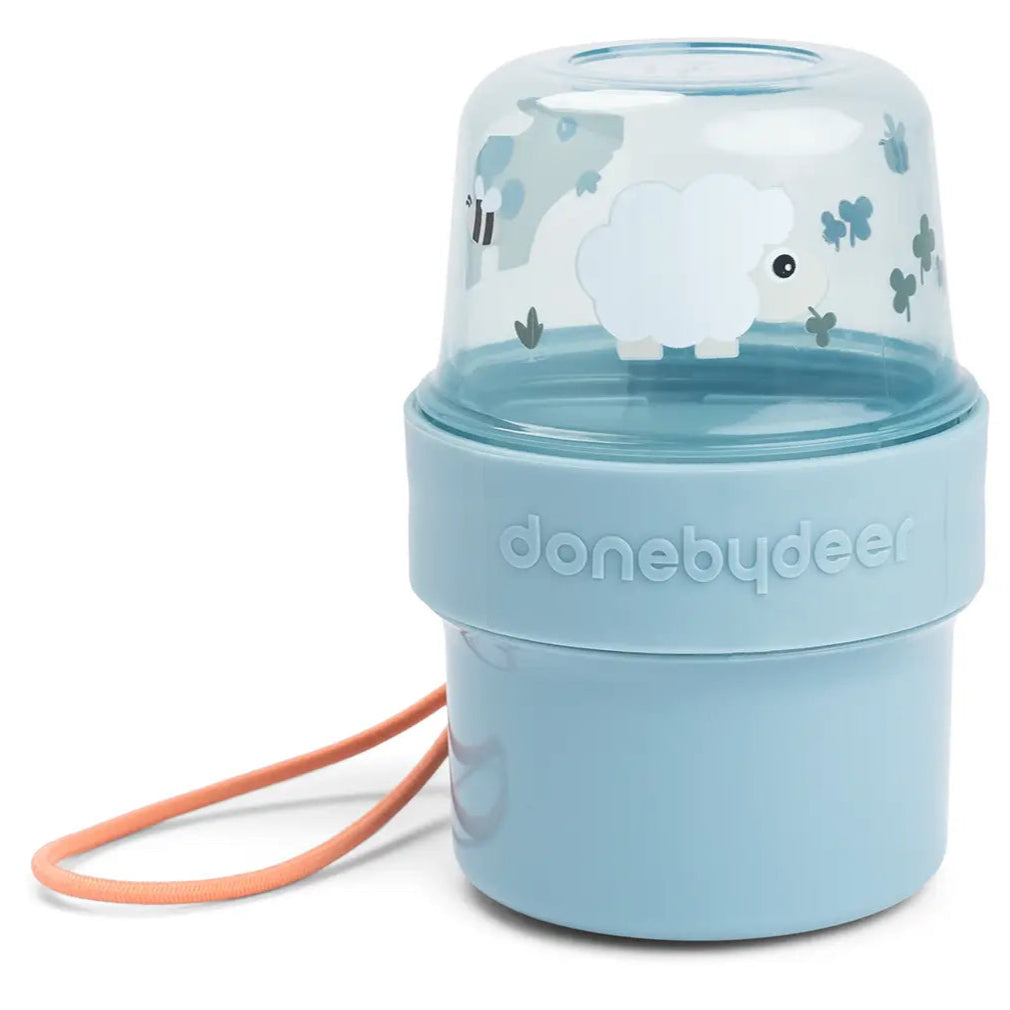Caja para alimentos doble DONEBYDEER tiny farm · azul