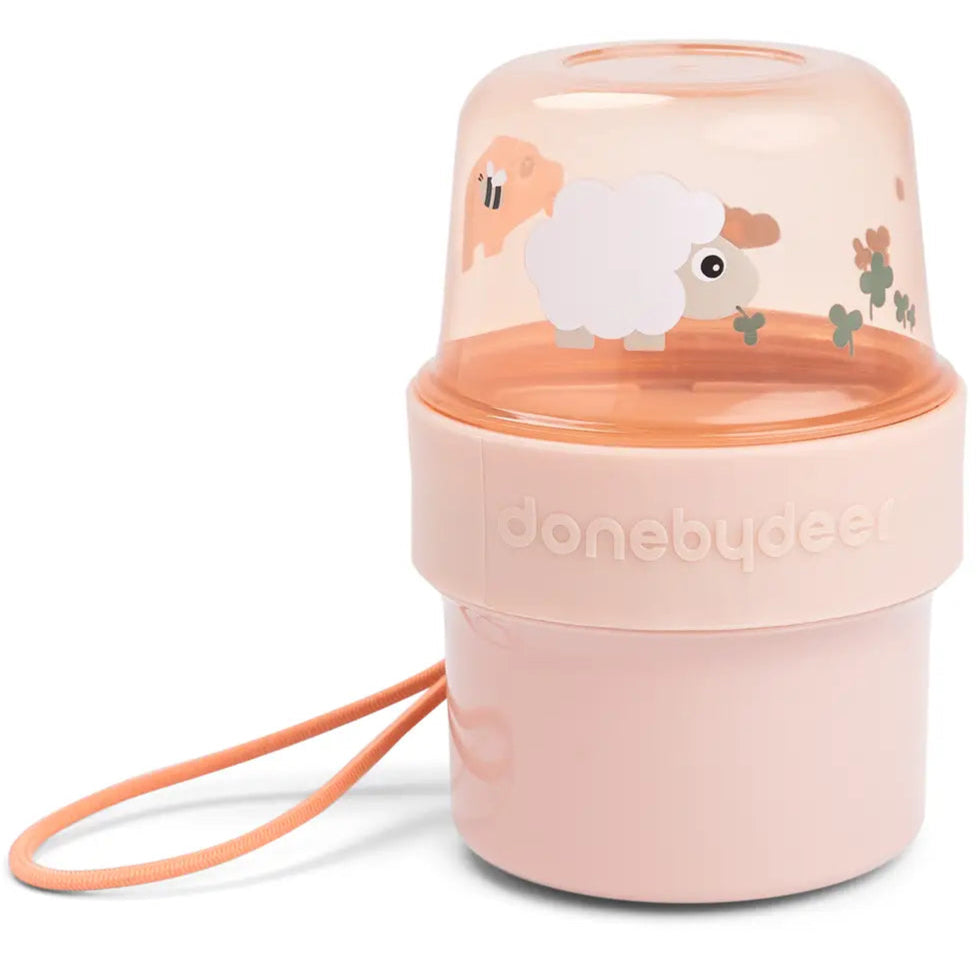 Caja para alimentos doble DONEBYDEER tiny farm · rosa