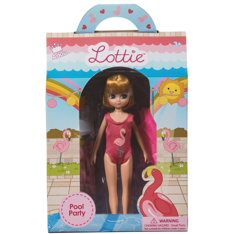 Muñeca LOTTIE en la piscina