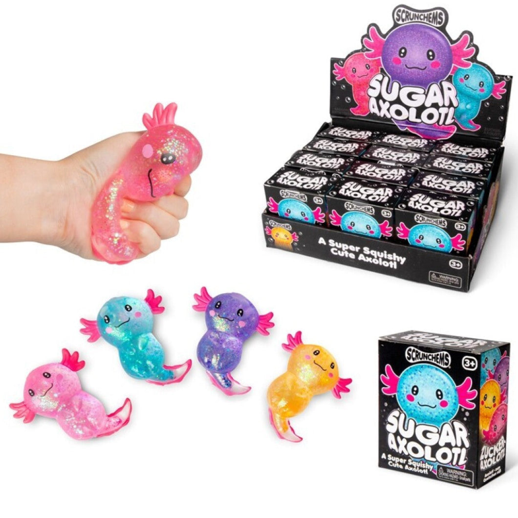Sugar axolotl SCRUNCHEMS
