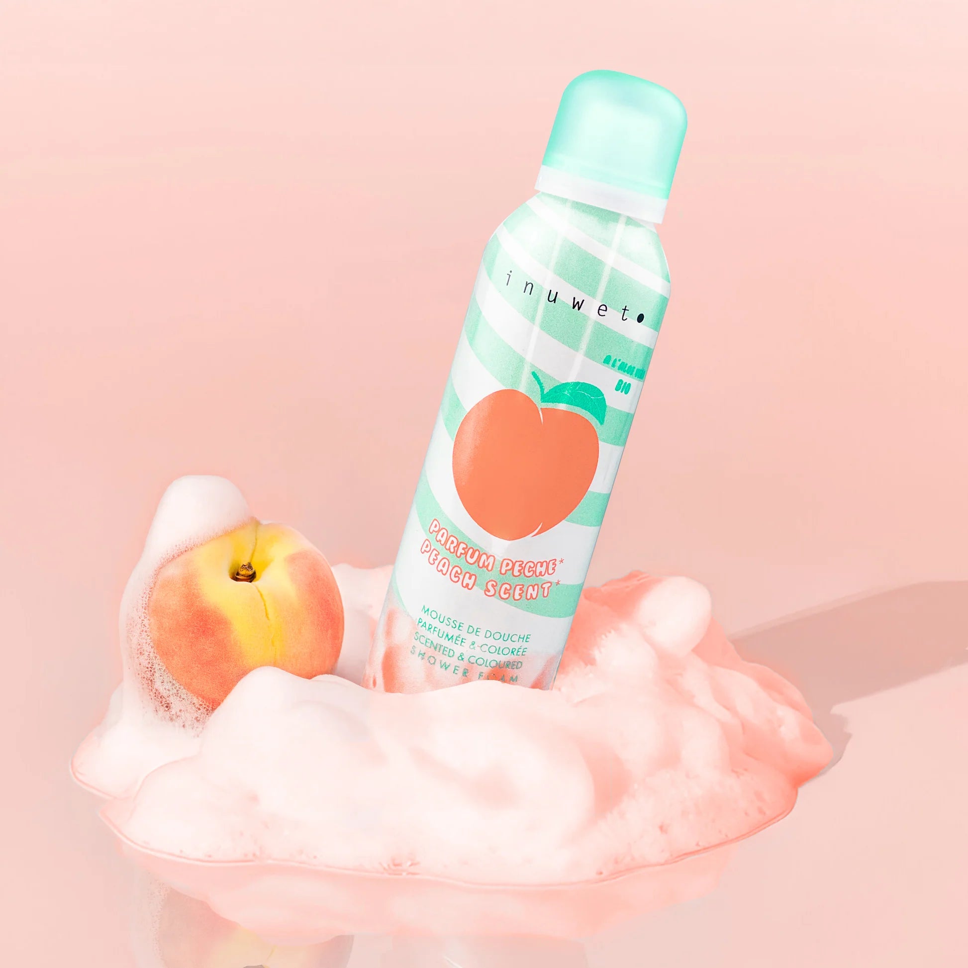 Espuma de baño con olor melocotón