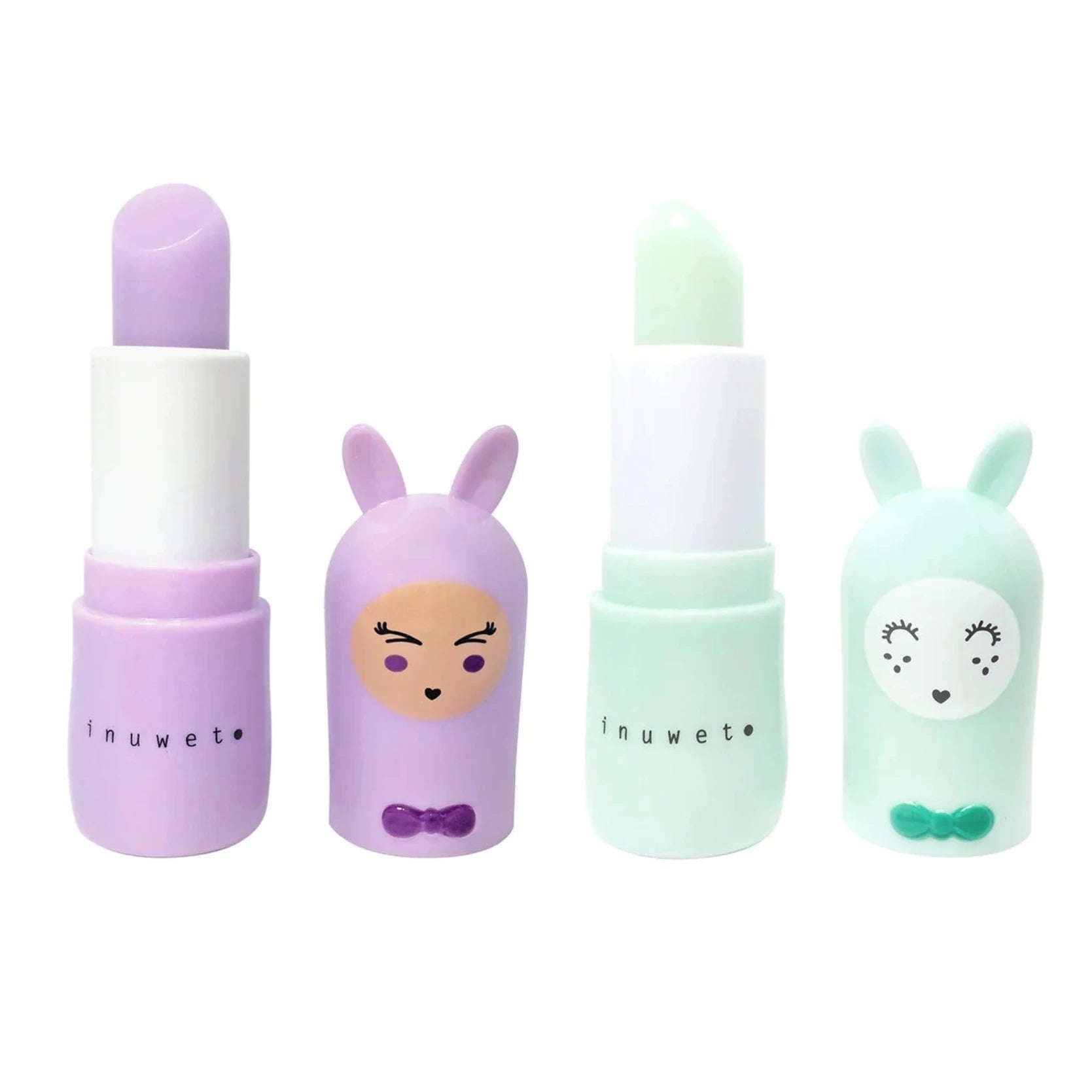 Set 2 Bálsamos Labiales Veganos Bunny INUWET · Carla