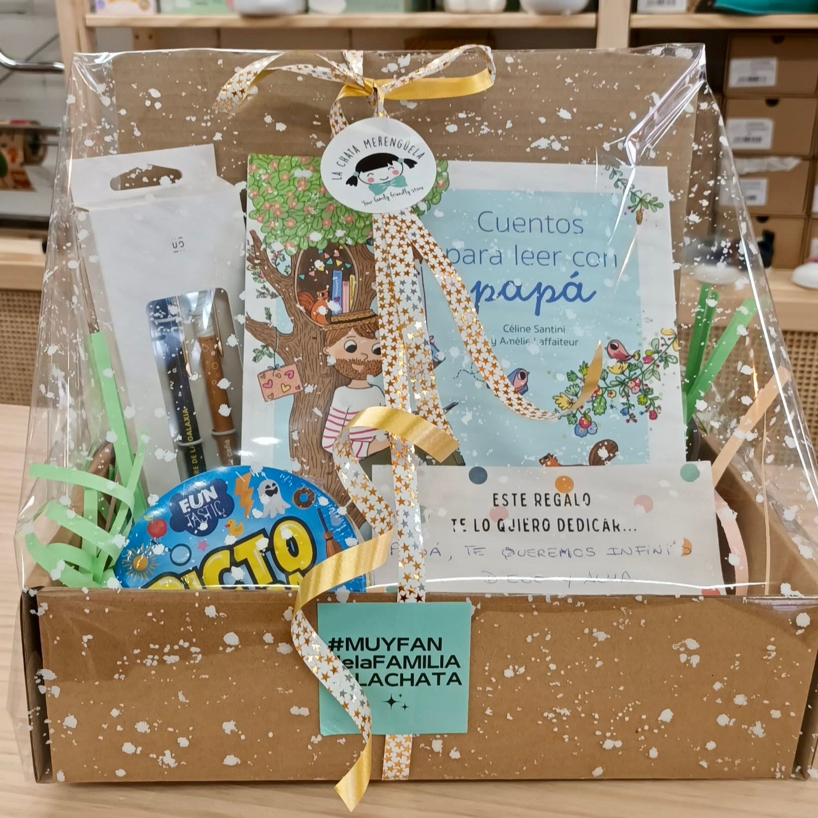 Cesta para papá de 6 años