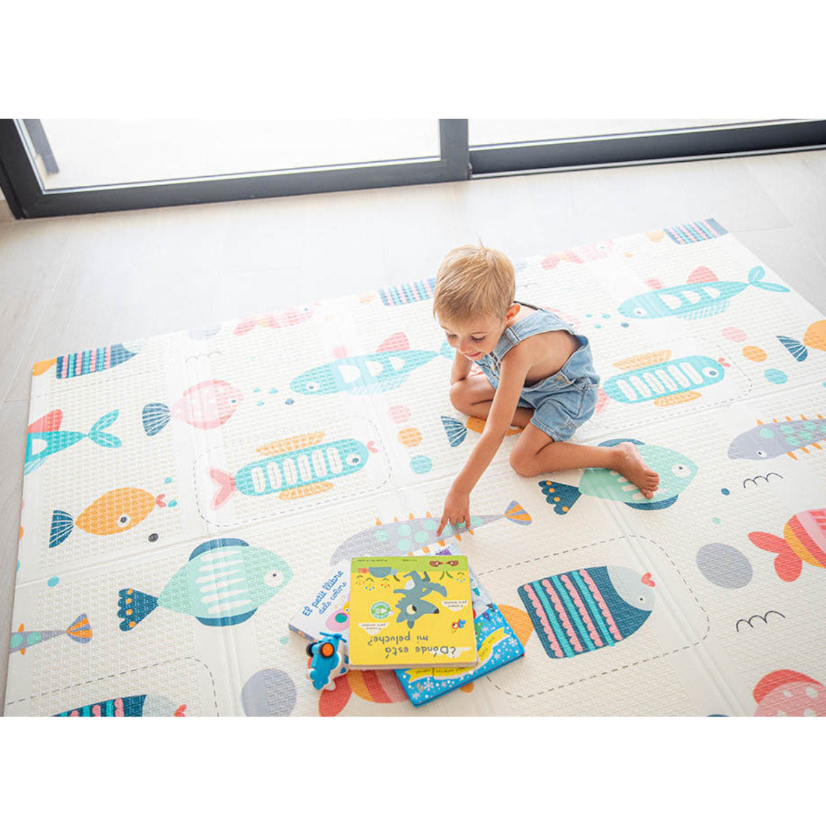 Alfombra de juegos para bebés · circus-fish