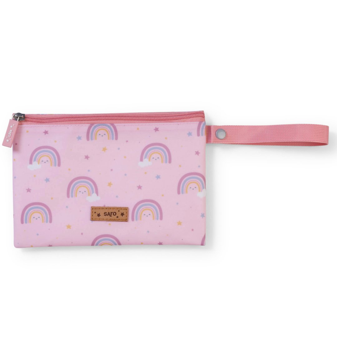 Bolsa para bocadillos impermeables Saro · Arco Iris Rosa - La Chata Merengüela