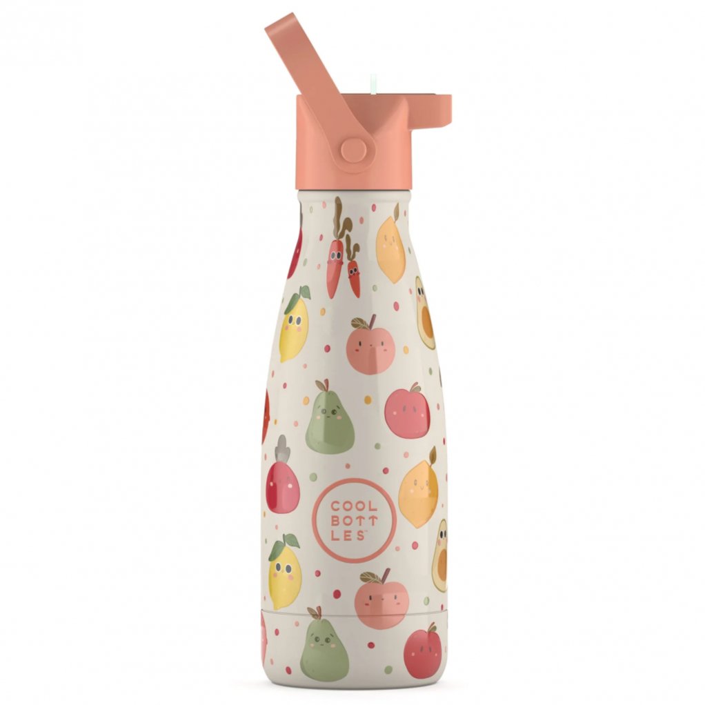 Botella de acero con pajita 260 ml. · Fruit Salad - La Chata Merengüela