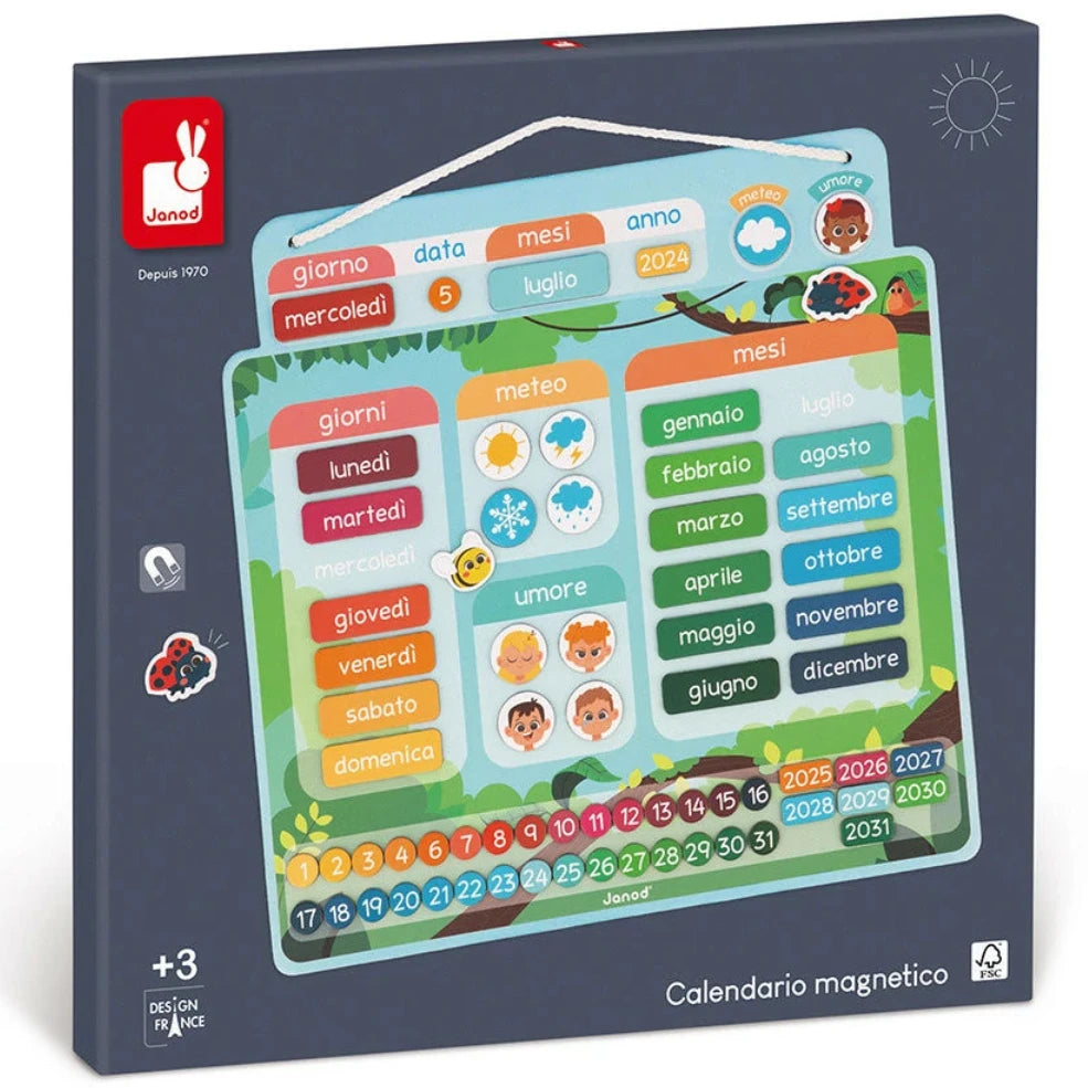 Calendario magnético