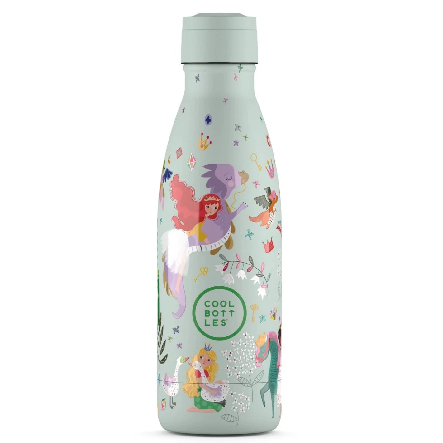 Botella de acero con pajita 350 ml. · princess kingdom