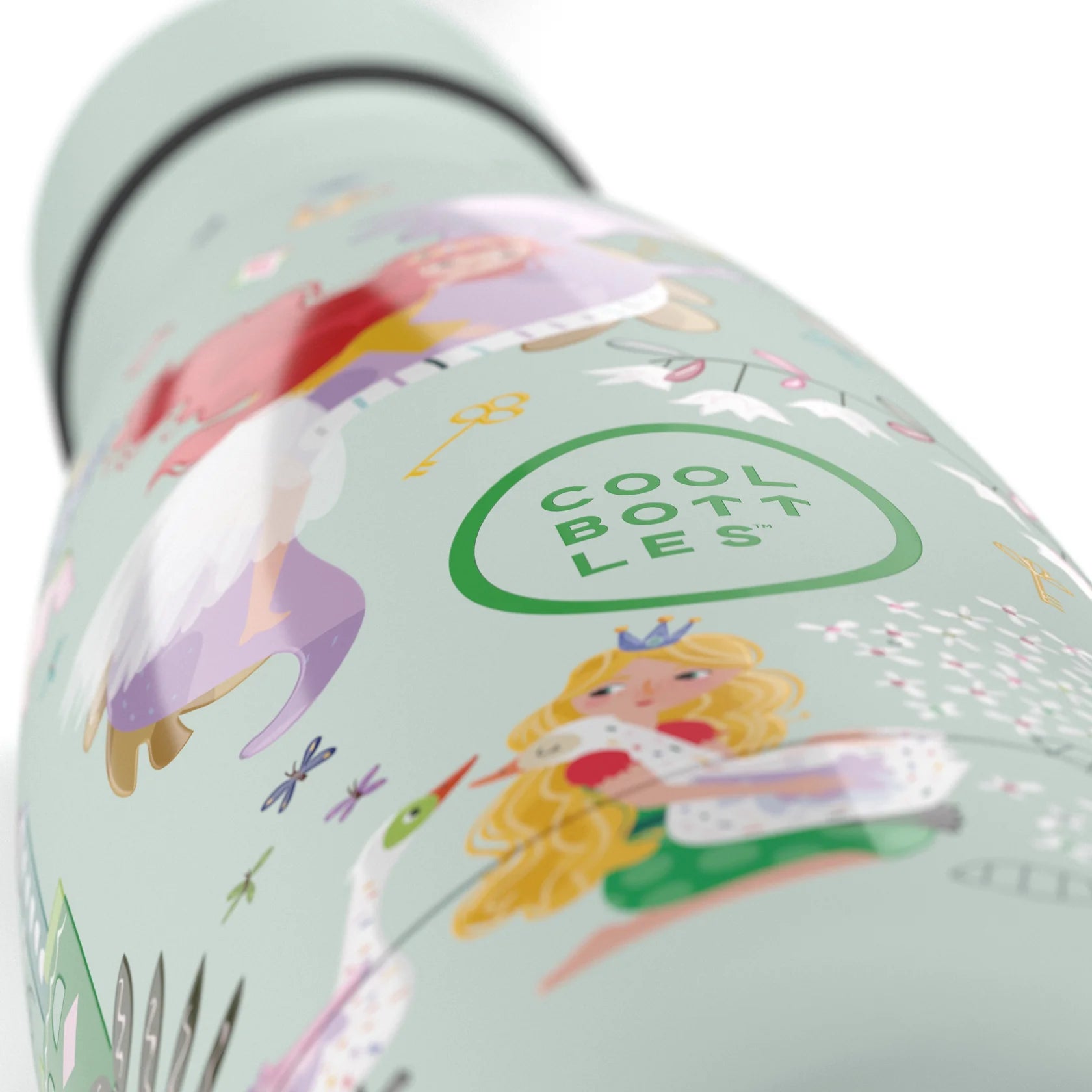 Botella de acero con pajita 350 ml. · princess kingdom