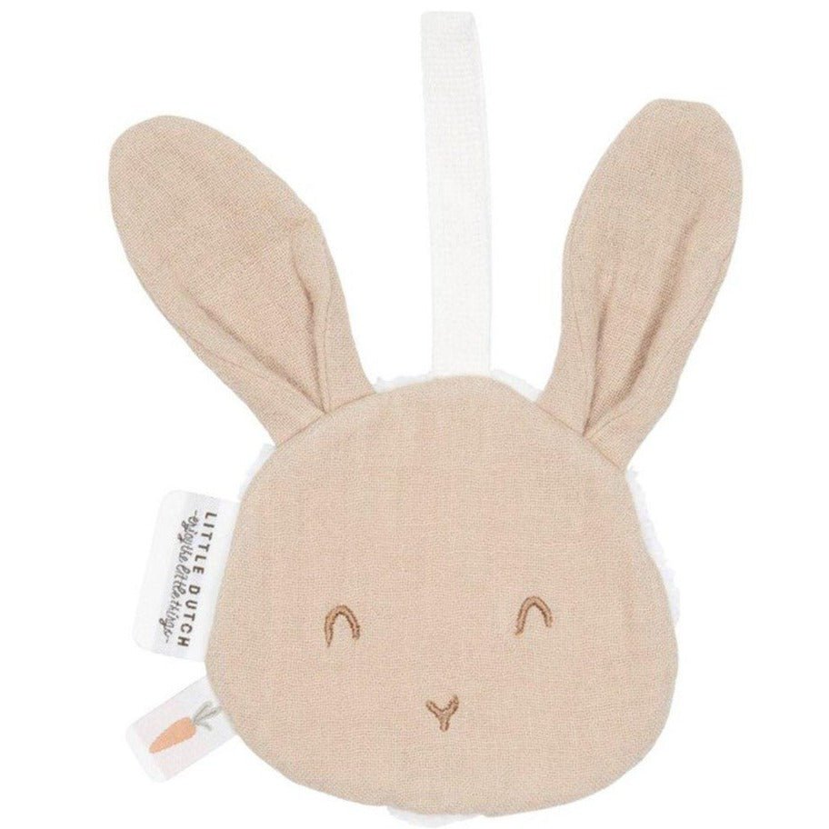 Chupetero Muselina Bunny Beige Little Dutch - La Chata Merengüela