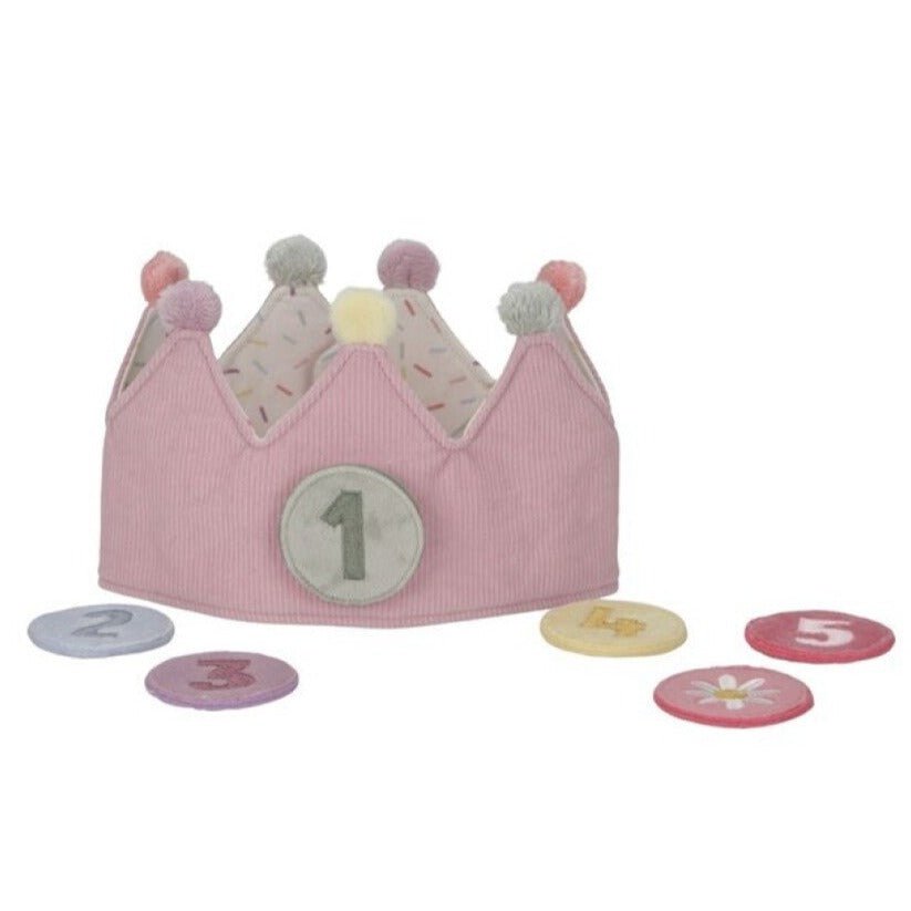 Corona de cumpleaños · rosa - La Chata Merengüela