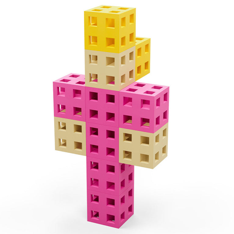 Construcciones MELI cube pastel · 50 piezas