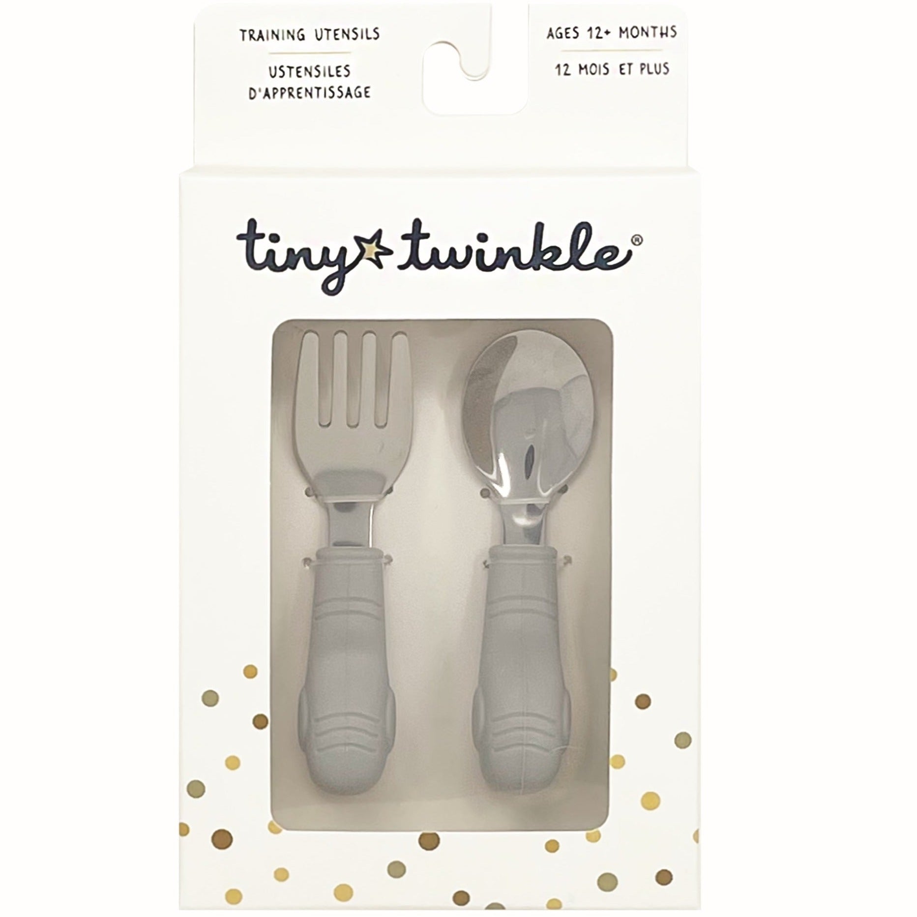 Cuchara y Tenedor Tiny Twinkle · Elefante gris - La Chata Merengüela