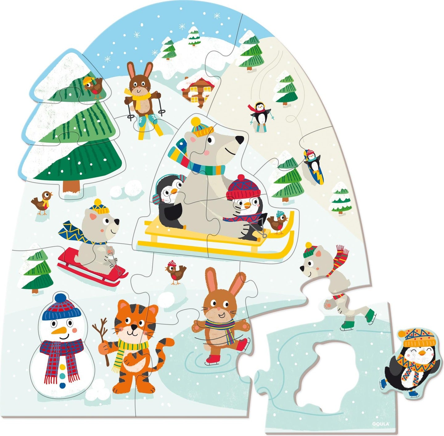 Puzzle XXL Winter: 18 piezas