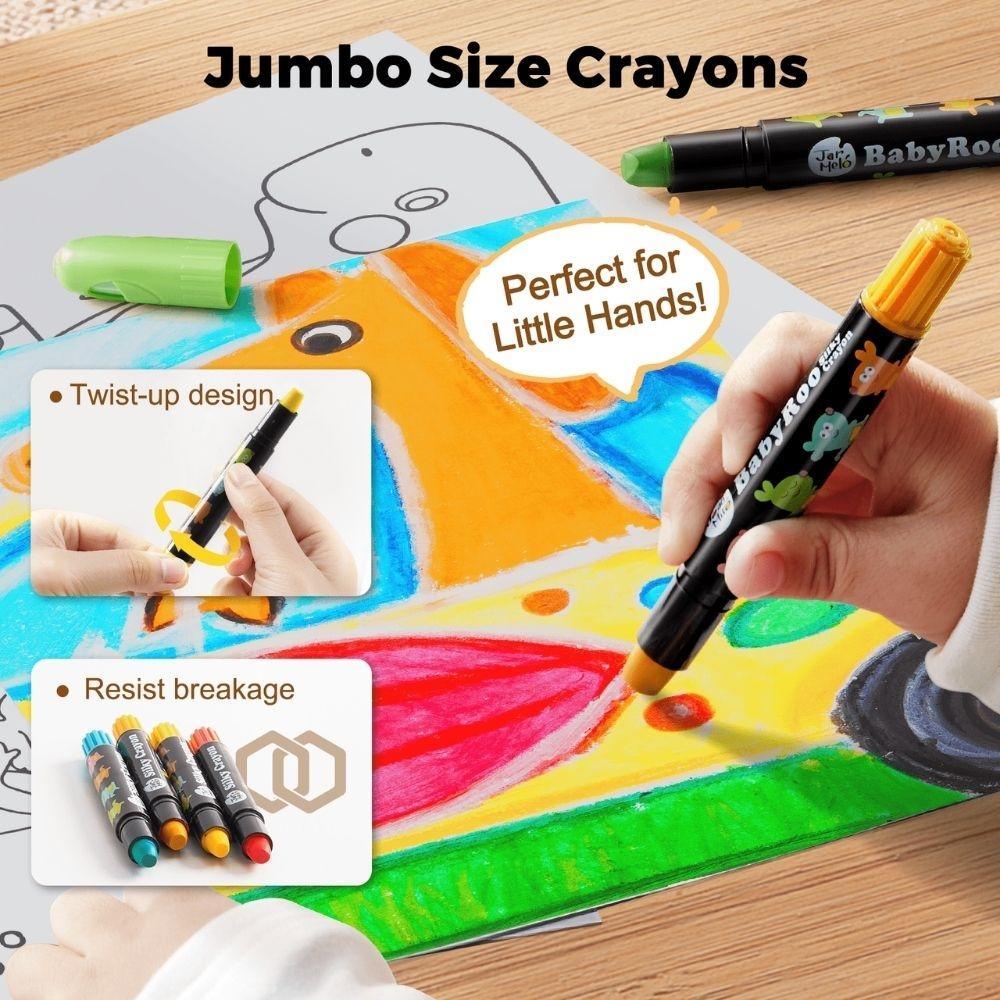 6 crayons suaves lavables