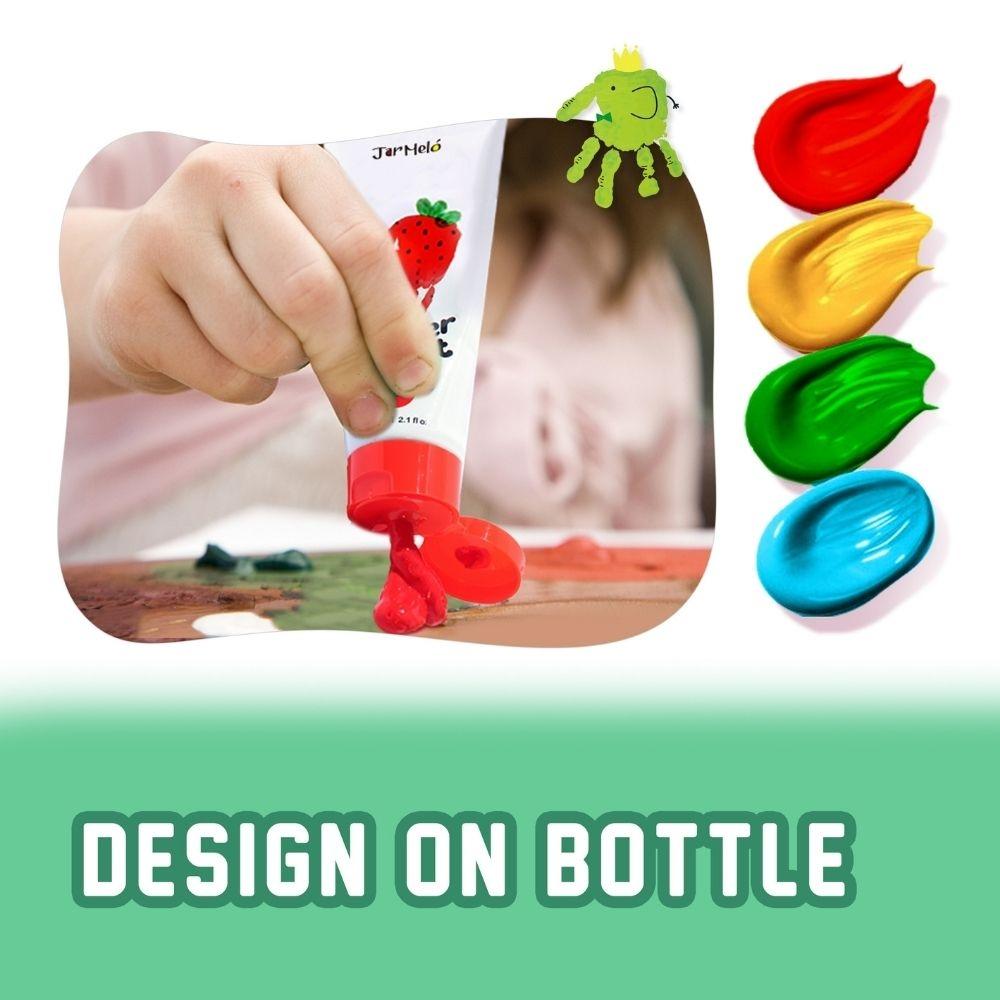 12 botes de pintura de dedos