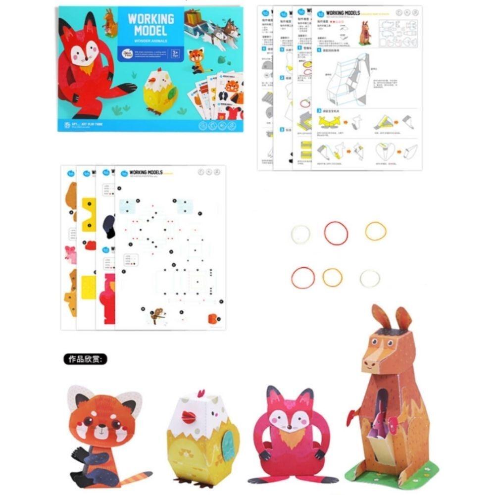 Kit creativo papiroflexia 3D WONDER ANIMALS