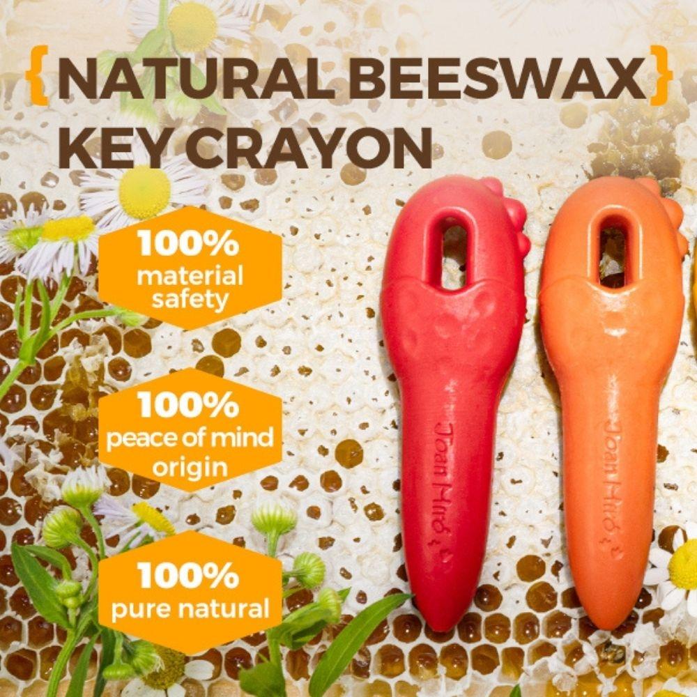 12 crayones KEY de cera de abeja