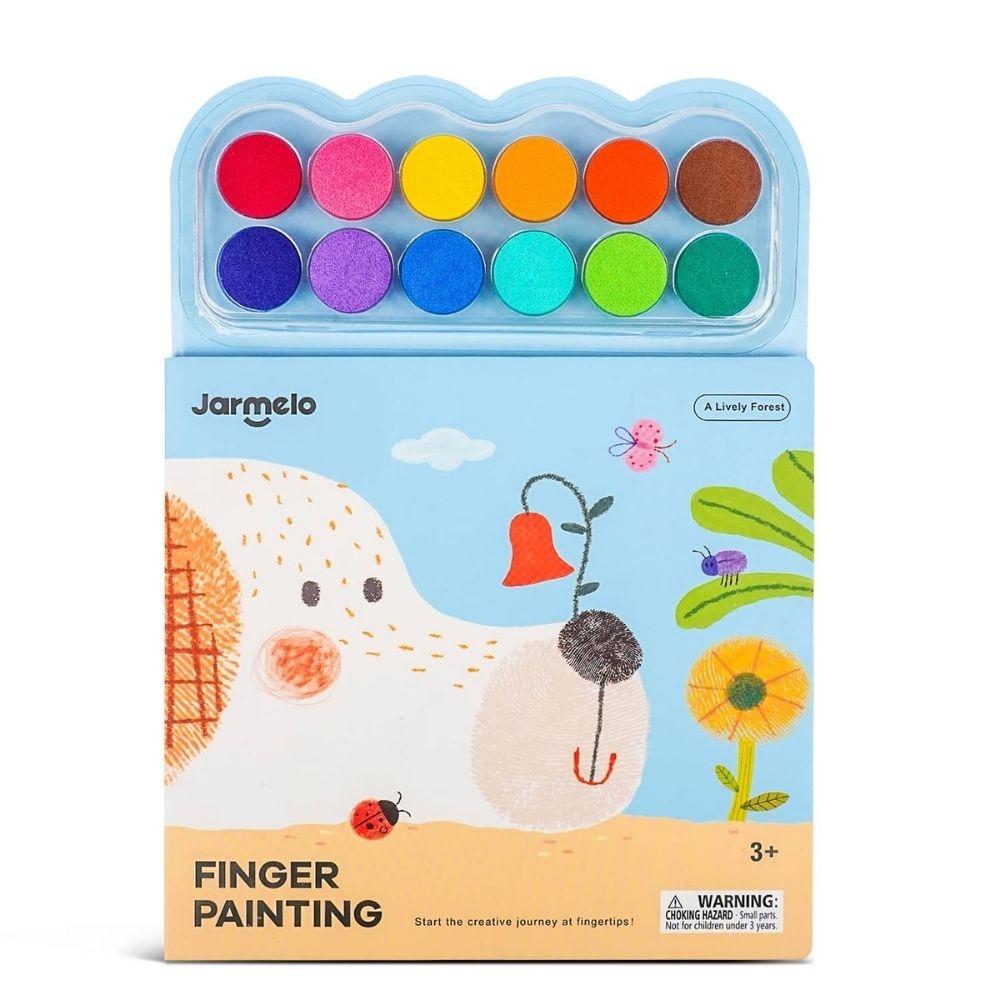 Libro creativo ¡pinta con los dedos! A LIVELY FOREST