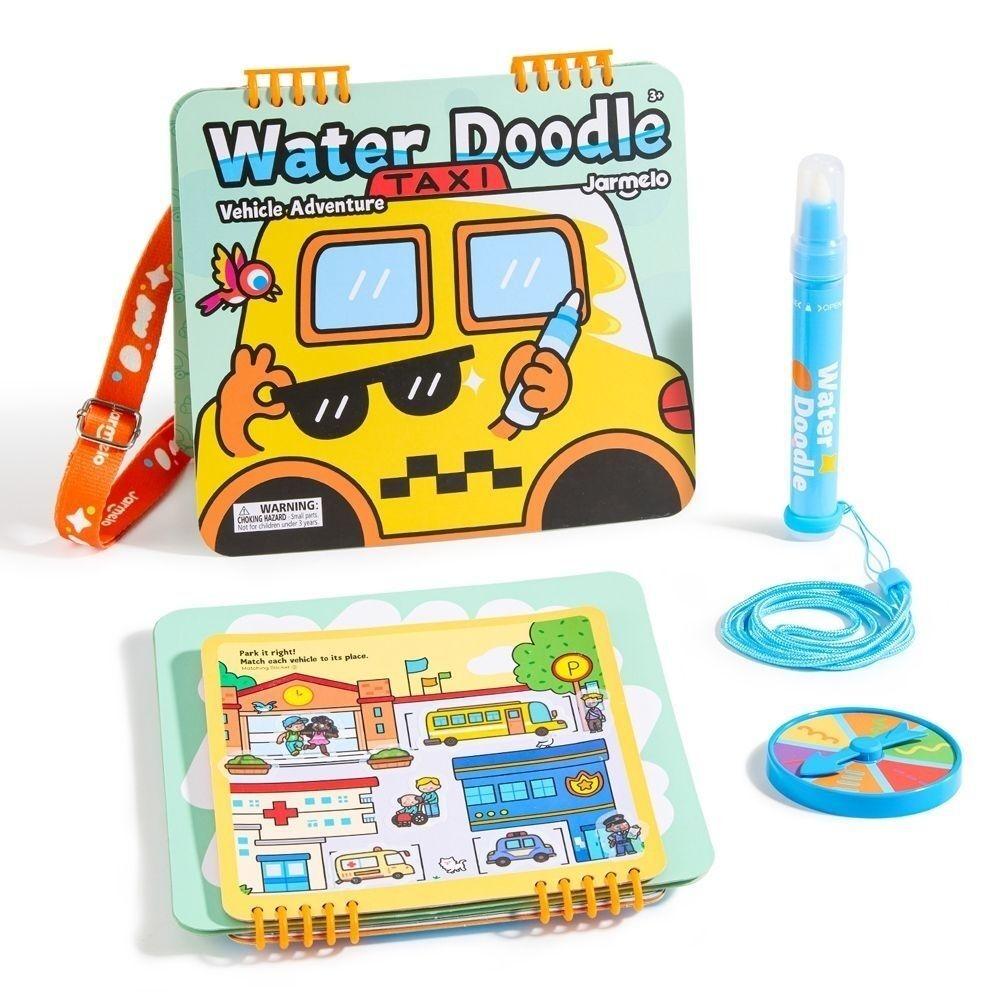 Cuaderno para colorear con agua: vehicle adventure
