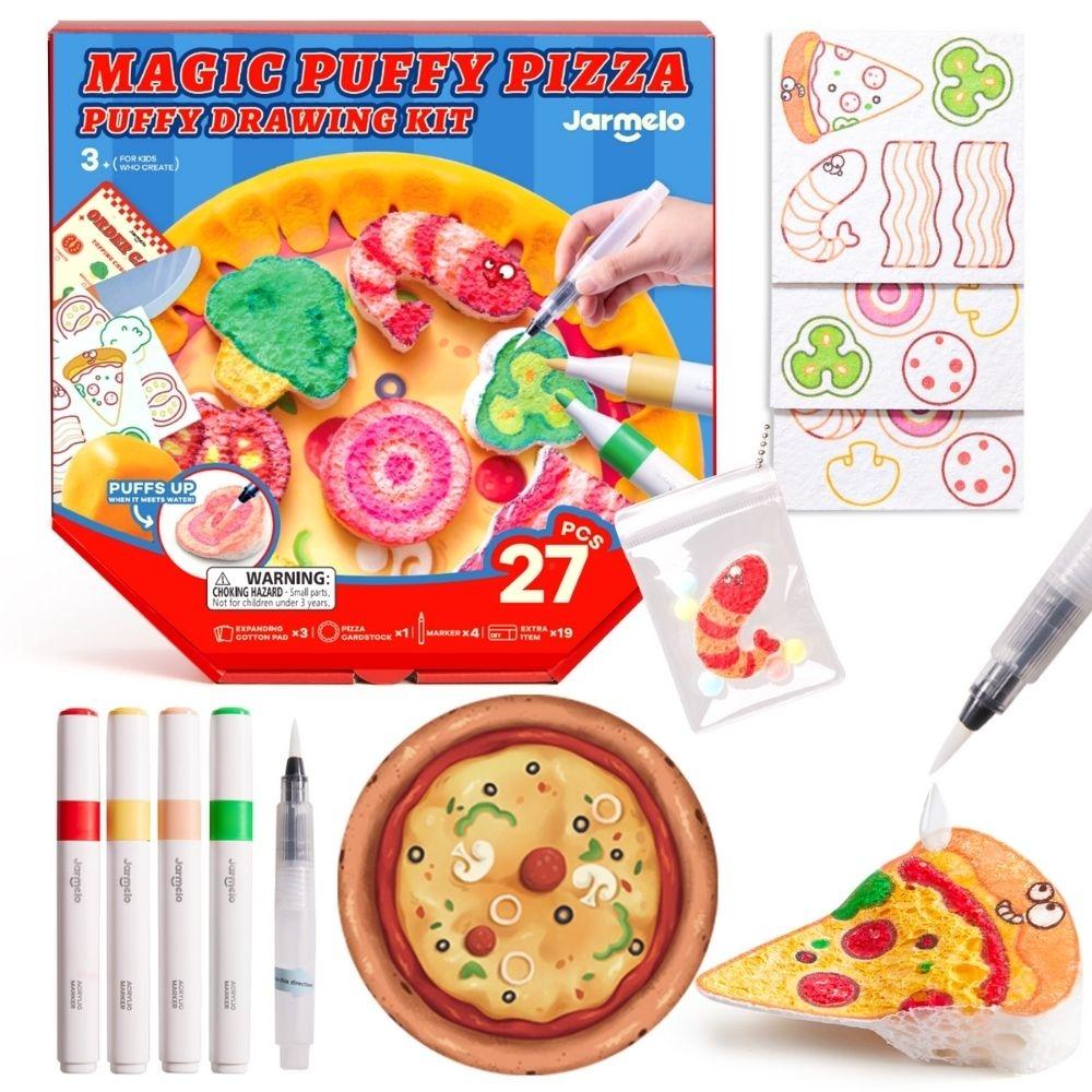 Crea tu pizza con papel esponja