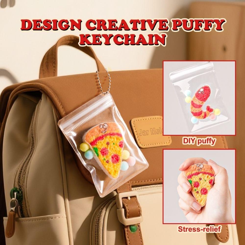 Crea tu pizza con papel esponja