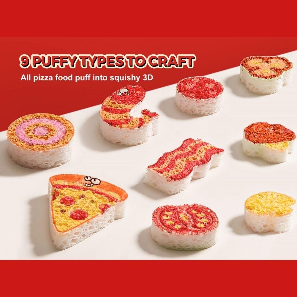 Crea tu pizza con papel esponja