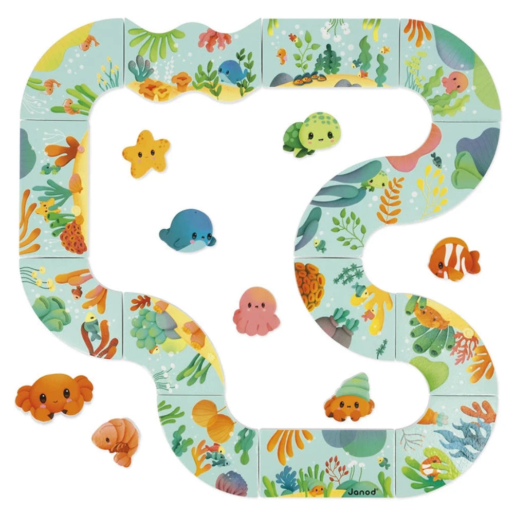 Puzzle y juego de baño: 13 piezas