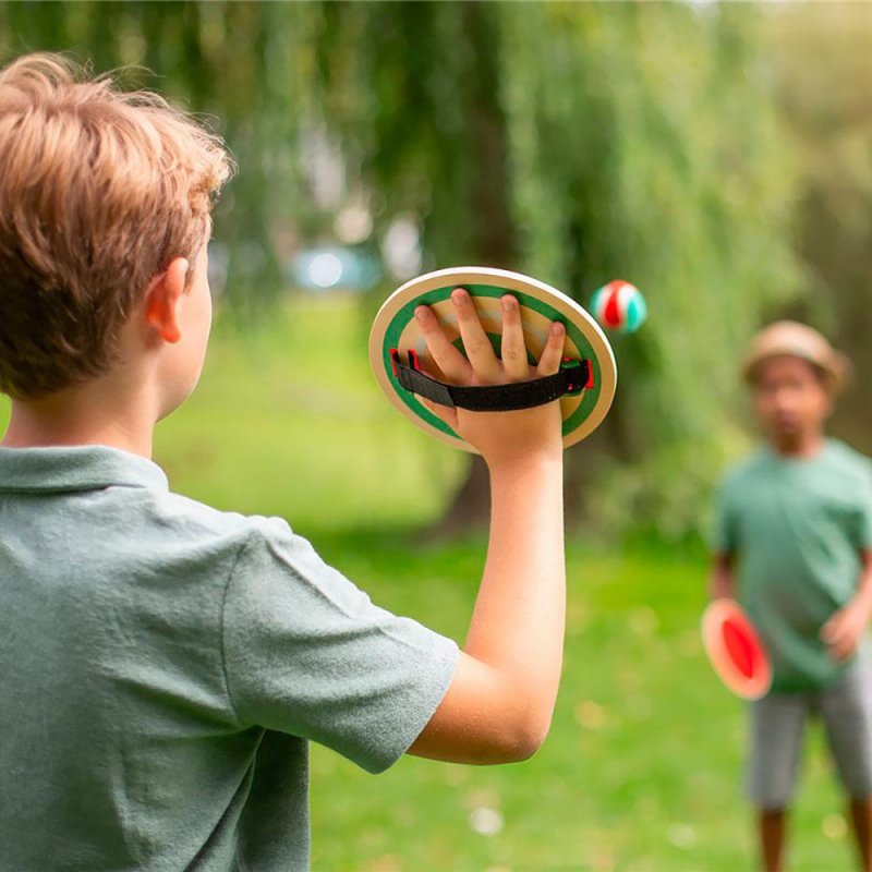 Palas con velcros ¡coge la pelota!