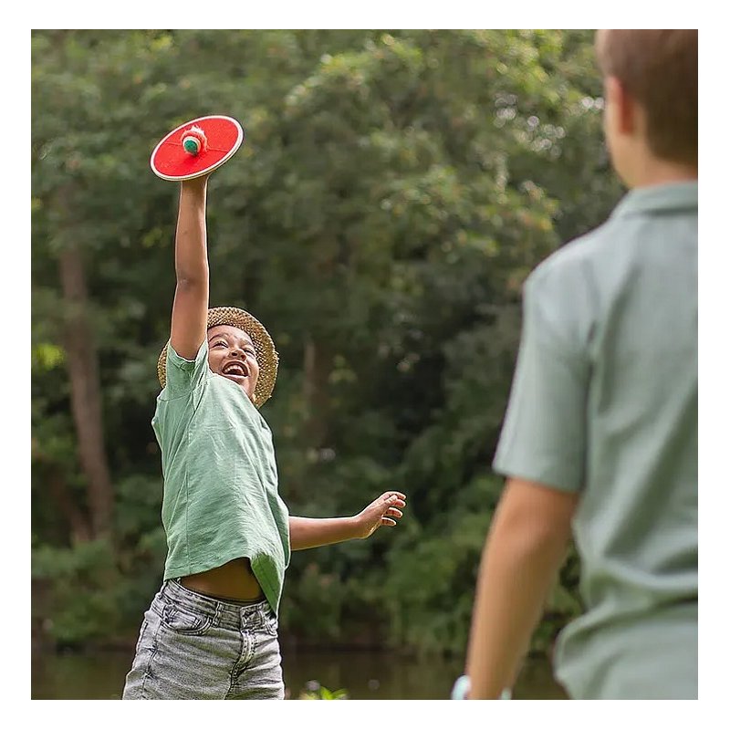 Palas con velcros ¡coge la pelota!