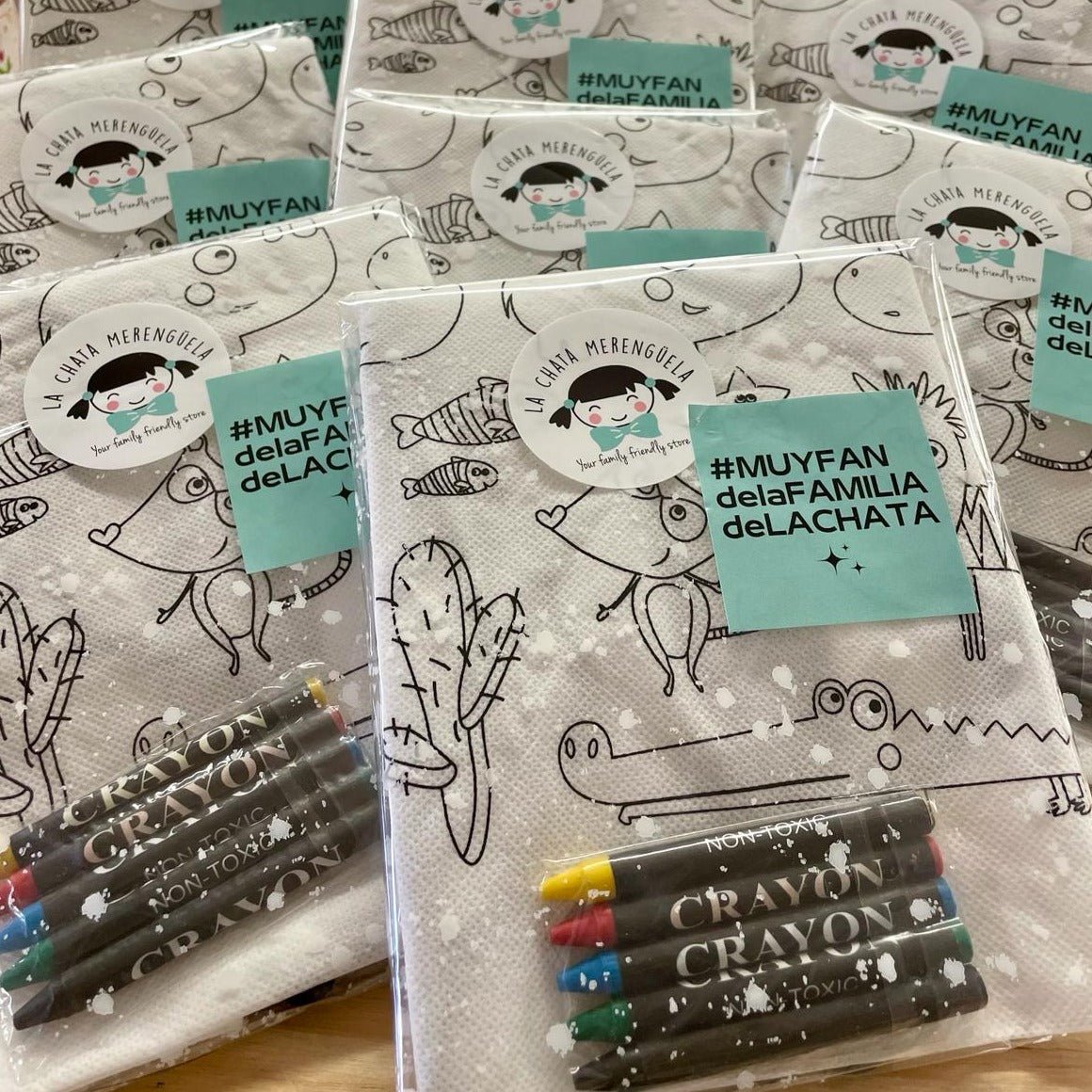 Mochila con ceras ¡para colorear! - La Chata Merengüela