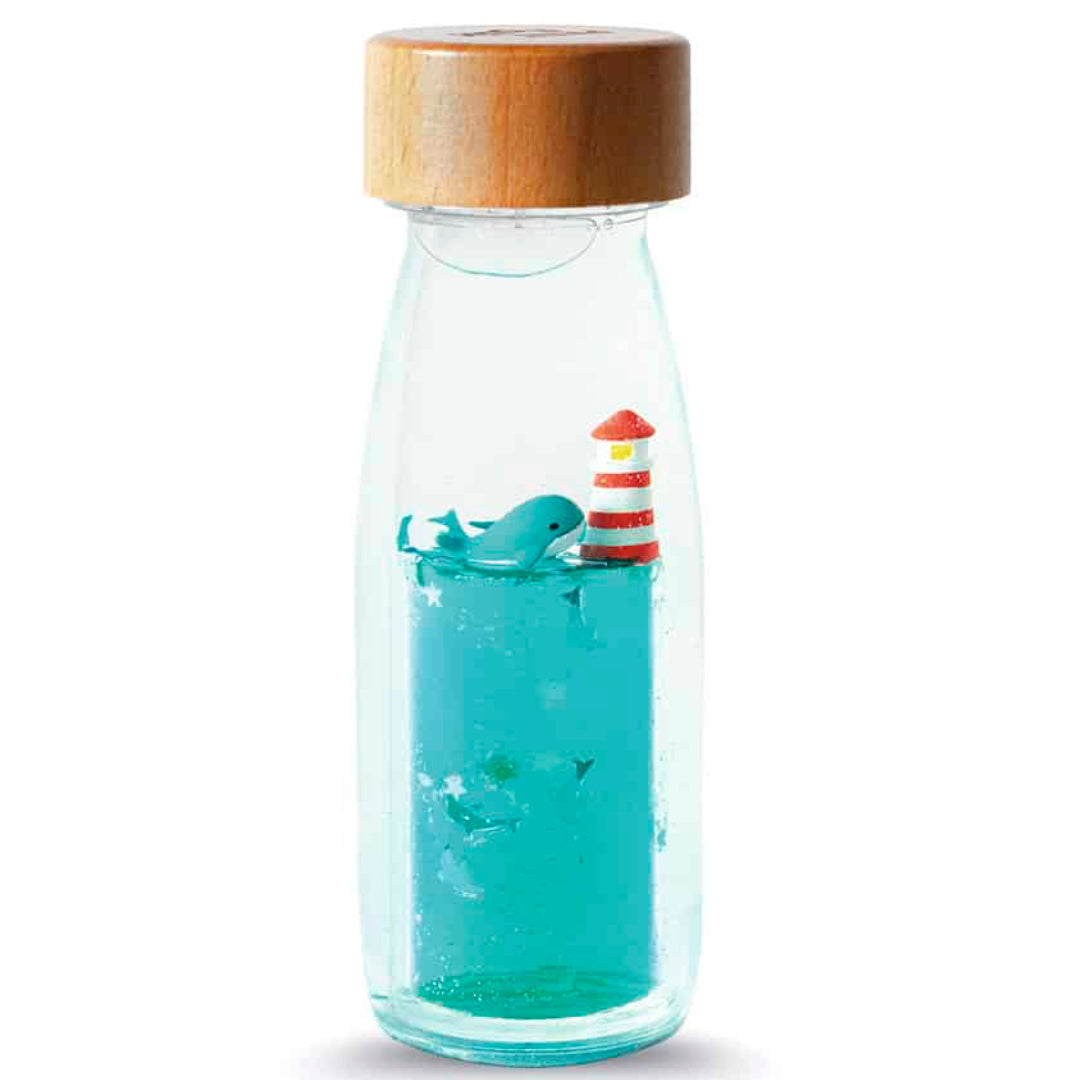 Botella sensorial de movimiento · whale calm