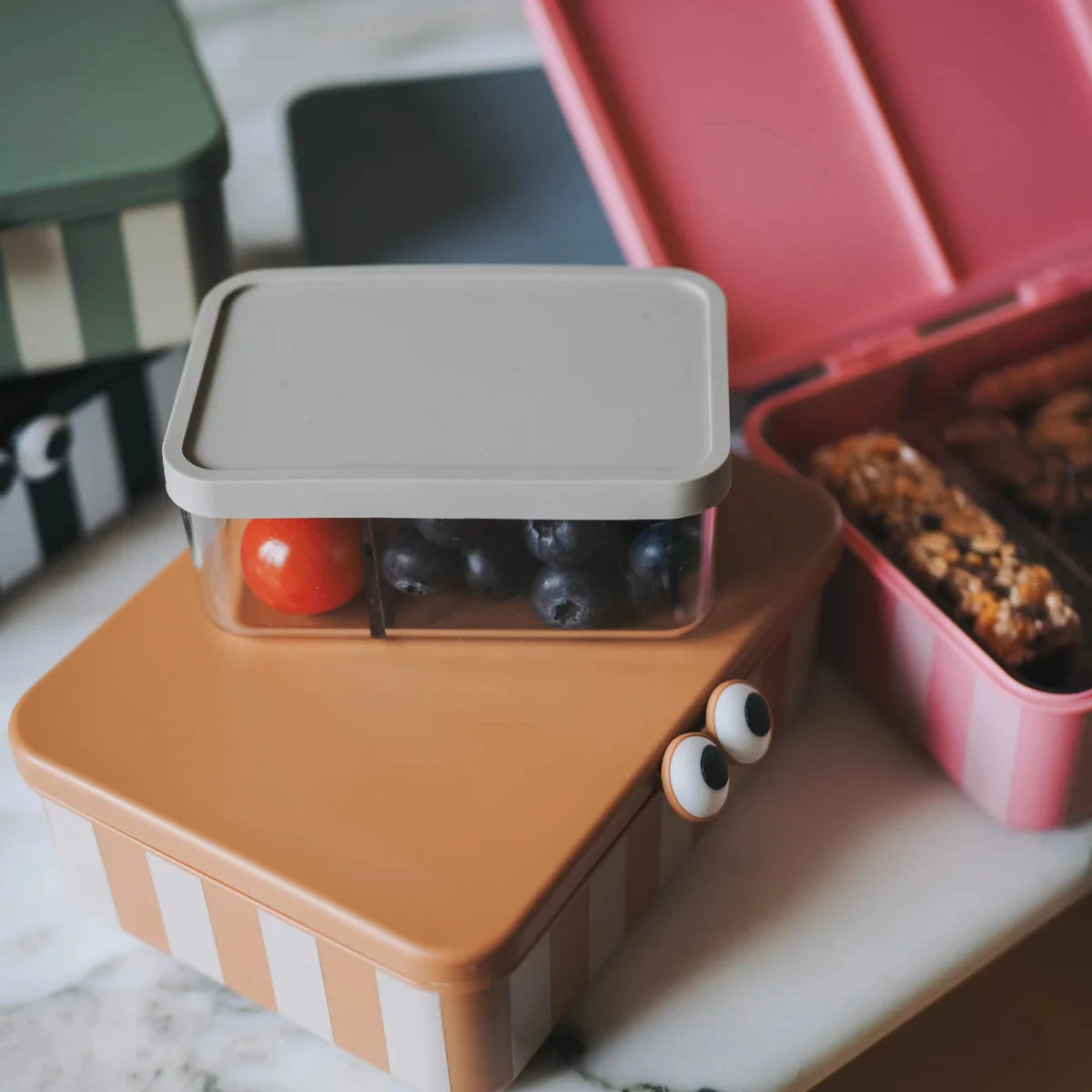 Caja de almuerzo con bandejas extraíbles NOUI NOUI · green