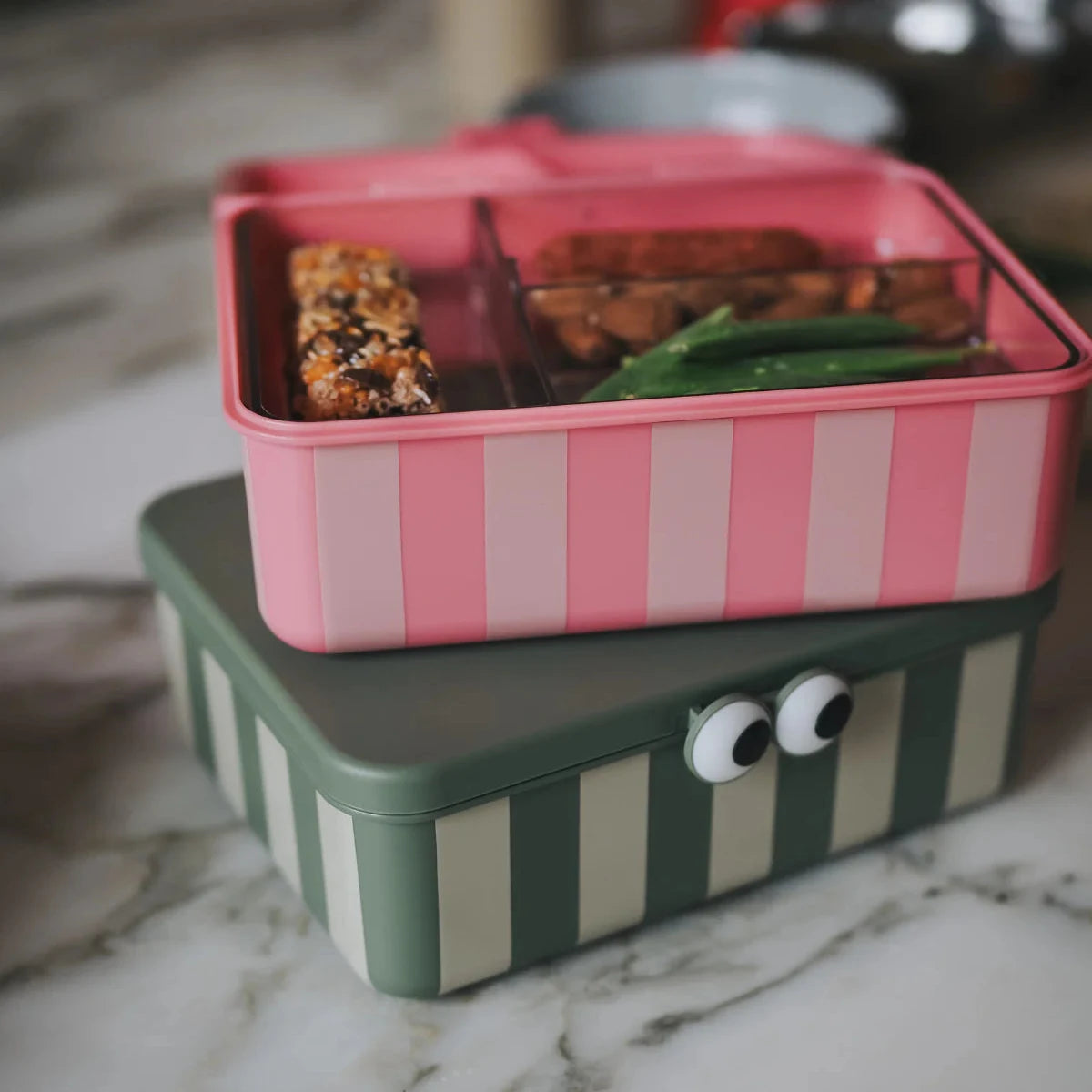 Caja de almuerzo con bandejas extraíbles NOUI NOUI · blue