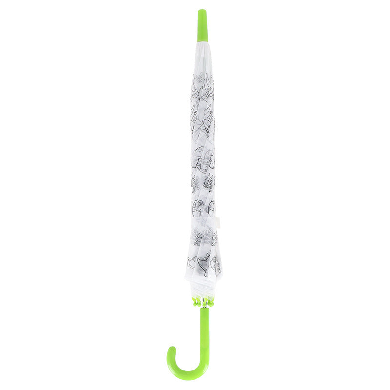 Paraguas de dinosaurios ¡píntalo tú!