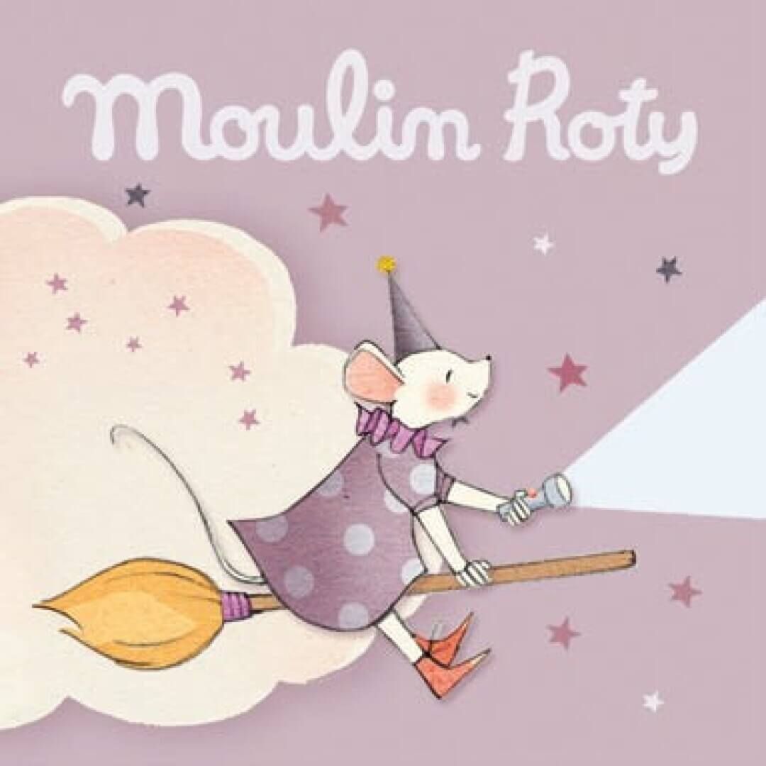 3 Cuentos de la Érase (rosa) para linterna proyector de Moulin Roty - La Chata Merengüela