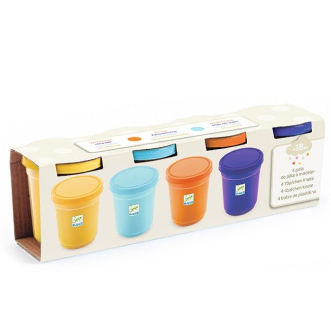 4 Botes de Plastilina Colores Natural - La Chata Merengüela