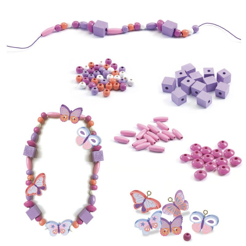 450 perlas para pulseras · mariposas - La Chata Merengüela