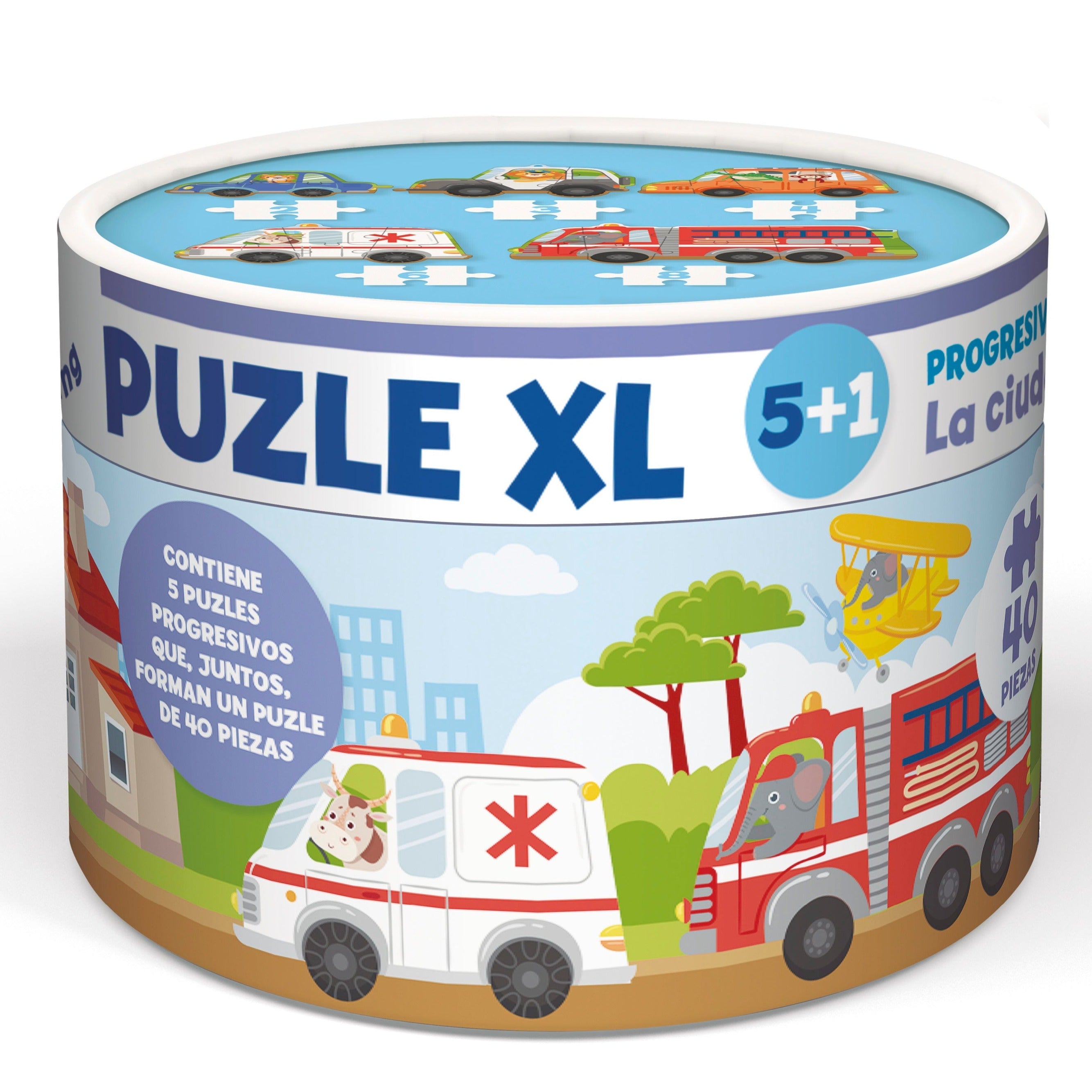 5+1 puzzles XL progresivos · La Ciudad - La Chata Merengüela