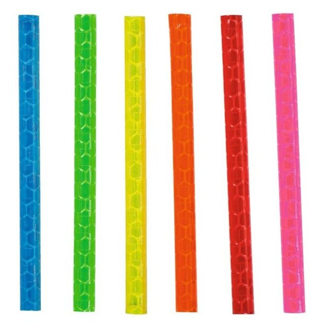 Adornos para radios de bicicleta reflectantes de colores - La Chata Merengüela