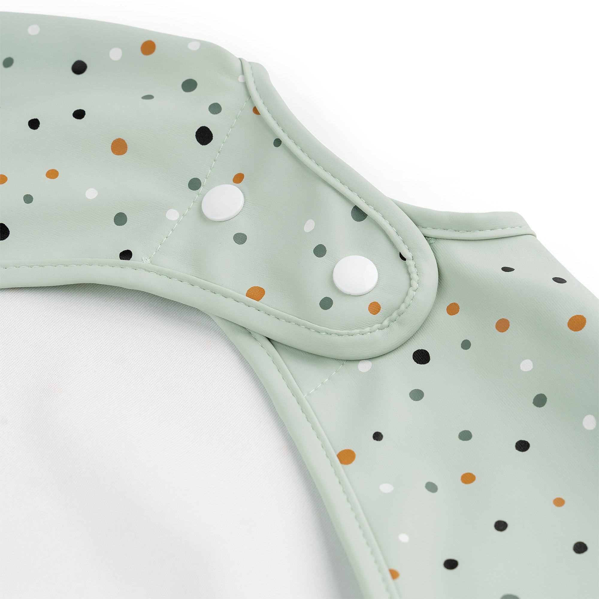 Babero con Mangas Done by Deer · Happy dots Green - La Chata Merengüela